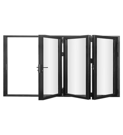 3 Panel Aluminum Bi-Fold Door Black