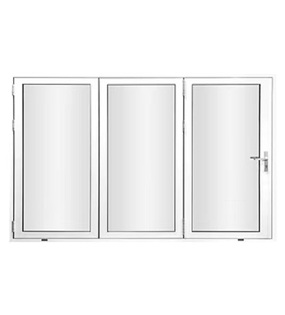 3 Panel Aluminum Bi-Fold Door White