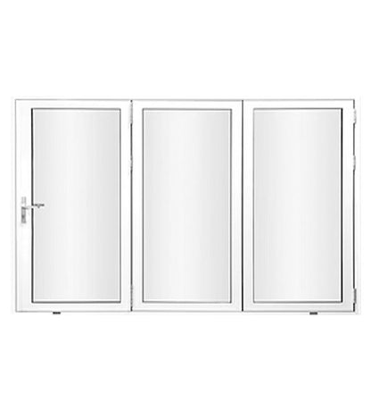 3 Panel Aluminum Bi-Fold Door White