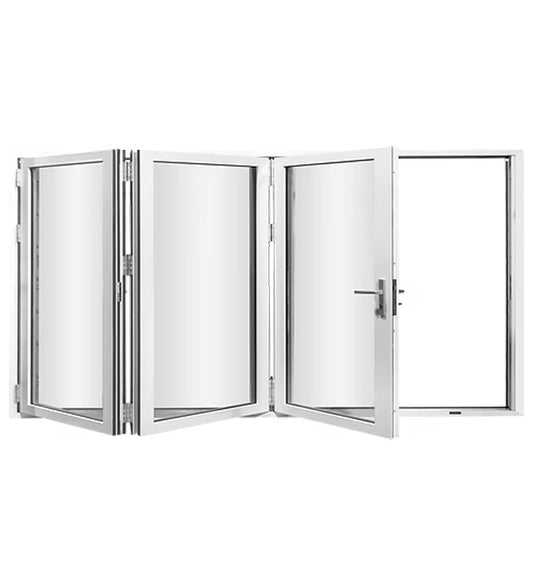 3 Panel Aluminum Bi-Fold Door White