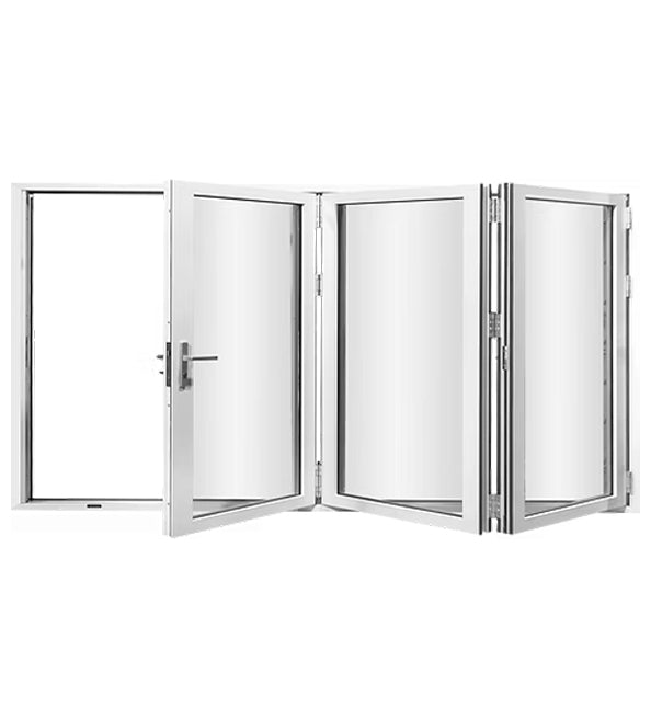 3 Panel Aluminum Bi-Fold Door White